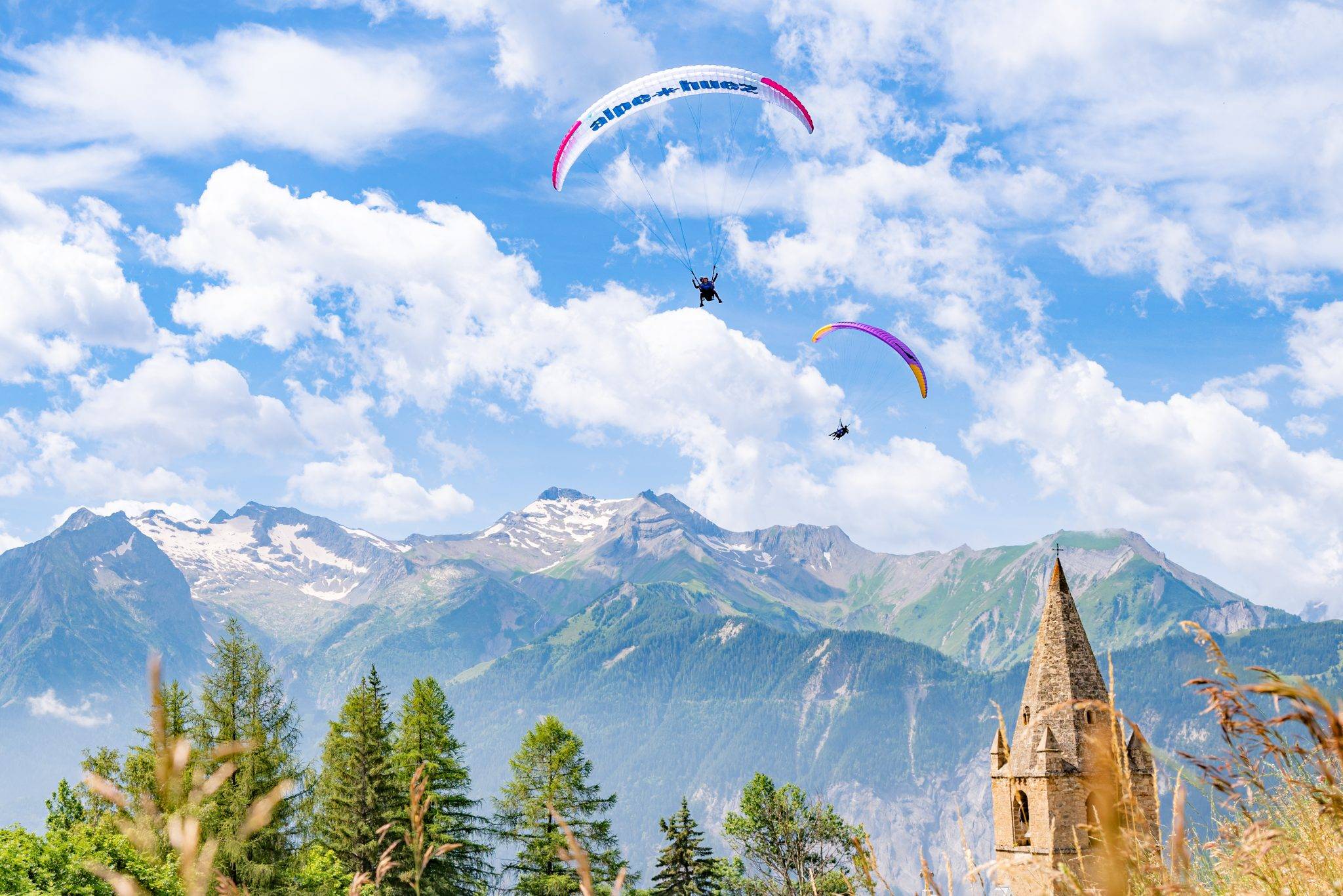 aile alped'huez, parapente